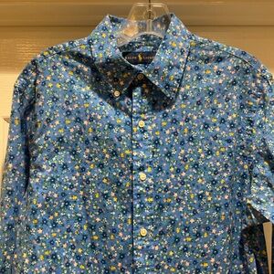 Floral Button Up Shirt Polo Ralph Lauren Medium